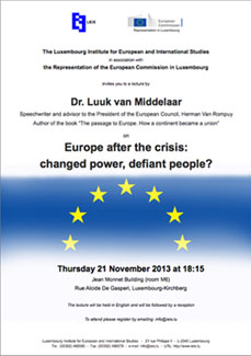 Middelaar Lecture Poster